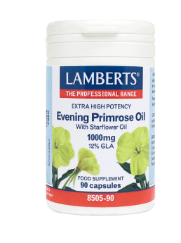 LAMBERTS Extra High Potency Evening Primrose Oil 1000mg