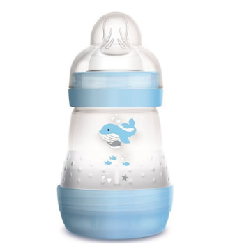 MAM Πλαστικό Μπιμπερό Easy Start Anti-Colic Deep Sea Κατά των Κολικών με Θηλή Σιλικόνης 160ml για 0+ μηνών Μπλέ