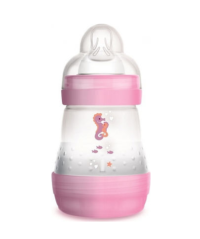MAM Πλαστικό Μπιμπερό Easy Start Anti-Colic Deep Sea Κατά των Κολικών με Θηλή Σιλικόνης 160ml για 0+ μηνών Ροζ