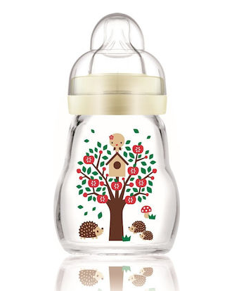 MAM Γυάλινο Μπιμπερό Feel Good με Θηλή Σιλικόνης 170ml για 0+ μηνών