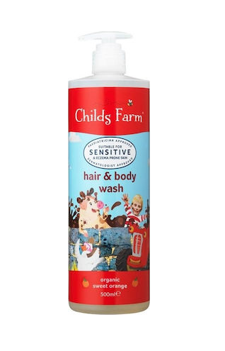 CHILDS FARM Childs Farm Βιολογικό Παιδικό Αφρόλουτρο & Σαμπουάν "Organic" με Πορτοκάλι 500ml