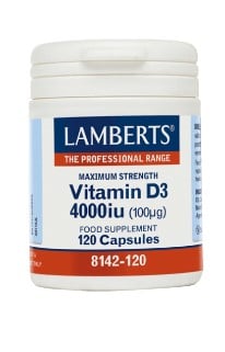 LAMBERTS Vitamin D 4000iu (100μg) 120caps