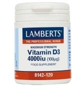 LAMBERTS Vitamin D 4000iu (100μg) 30caps