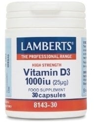 LAMBERTS Vitamin D3 1000iu 30caps