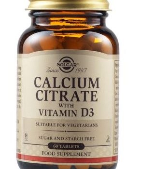 SOLGAR Calcium Citrate with Vitamin D3