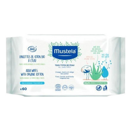MUSTELA Μωρομάντηλα Kαθαρισμού με νερό
