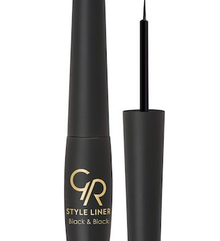 GOLDEN ROSE Style Liner Long Stay Πινέλο Eye Liner Black 6.5ml