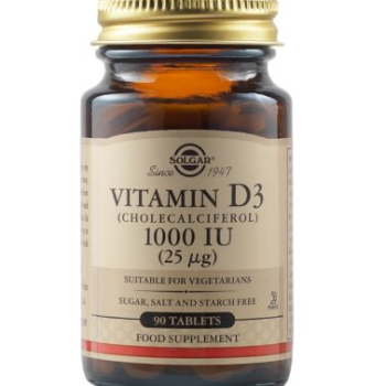 SOLGAR Vitamin D3 (Cholecalciferol) 1000 IU (25 µg)