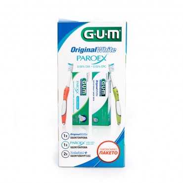 GUM Original White & Paroex 0,06% SET