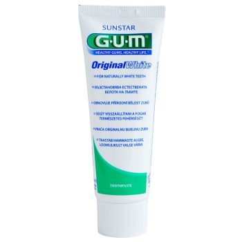 GUM Original White Toothpaste 75ml + Toothbrush FREE
