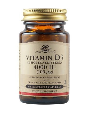 SOLGAR Vitamin D3 (Cholecalciferol) 4000 IU (100 µg)