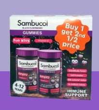 Sambucol Kids Gummies Buy 1 get 2nd 1/2 price