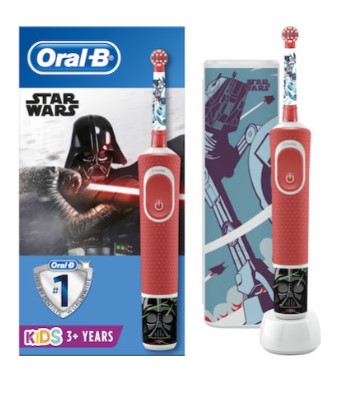 Oral-B Ηλεκτρική Οδοντόβουρτσα Vitality Star Wars & Travel Case για 3+ χρονών