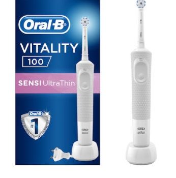Oral-B Vitality 100 Sensi UltraThin Ηλεκτρική Οδοντόβουρτσα με Χρονομετρητή