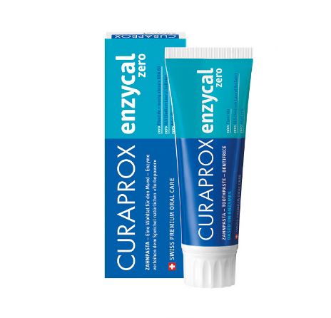 curaprox enzycal Οδοντόκρεμα Χωρίς Φθόριο Κατάλληλη για Ομοιοπαθητική 75ml