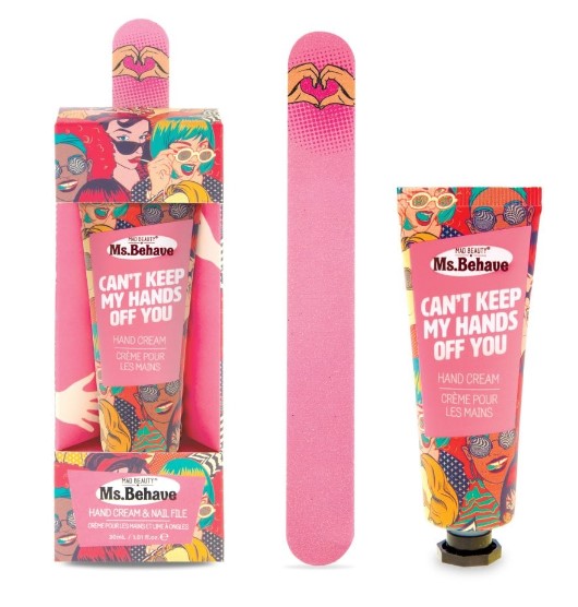 mad beauty ms behave hand cream and nail file set