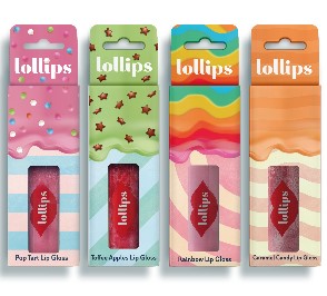 snails lollips, lip gloss