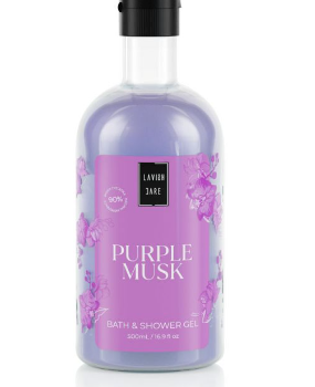 lavish care purple musk shower gel 500ml
