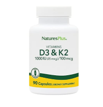 nature's plus vitamin d3 /vitamin k2 1000 iu/100 mcg 90 veg.caps