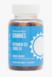 nature's plus gummies vitamin d3 1000 iu Γεύση Μούρων 60 ζελεδάκια
