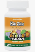 nature's plus animal parade kidzinc lozenges 90 animals tangerine flavour