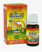 nature's plus animal parade vitamin d3 200 iu liquid drops 10 ml