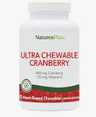 nature's plus ultra chewable cranberry w/vitamin c cranberry strawberry flavour 90 tabs