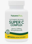 nature's plus super c complex Βιταμίνη c 1000 mg με 500 mg Βιοφλαβονοειδών